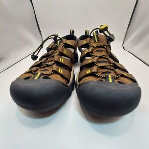 KEEN Newport H2 Men's Waterproof Sandal SZ 13 Brown Bungee Toe Guard